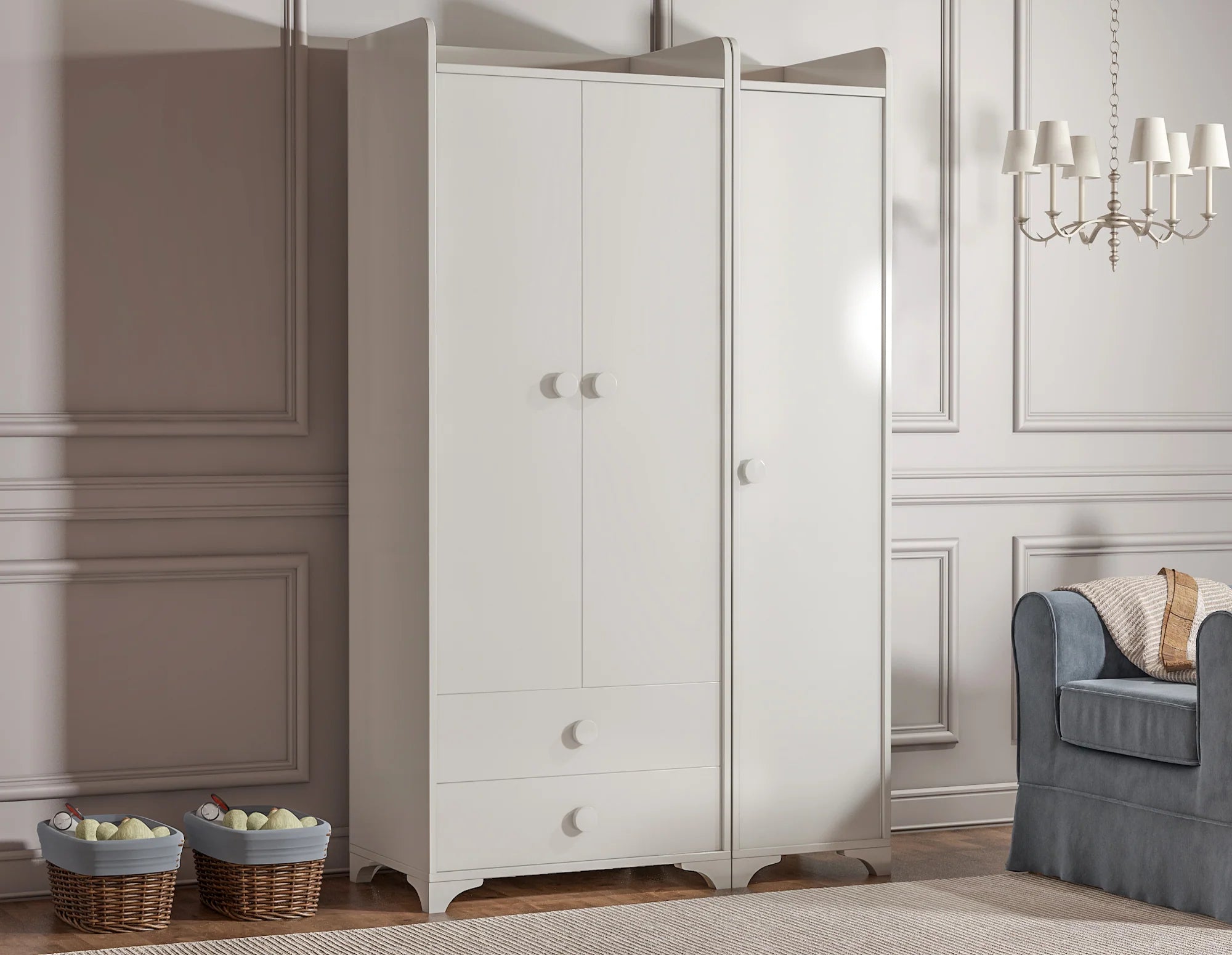 خزانة باني لملابس الأطفال – 3 أبواب