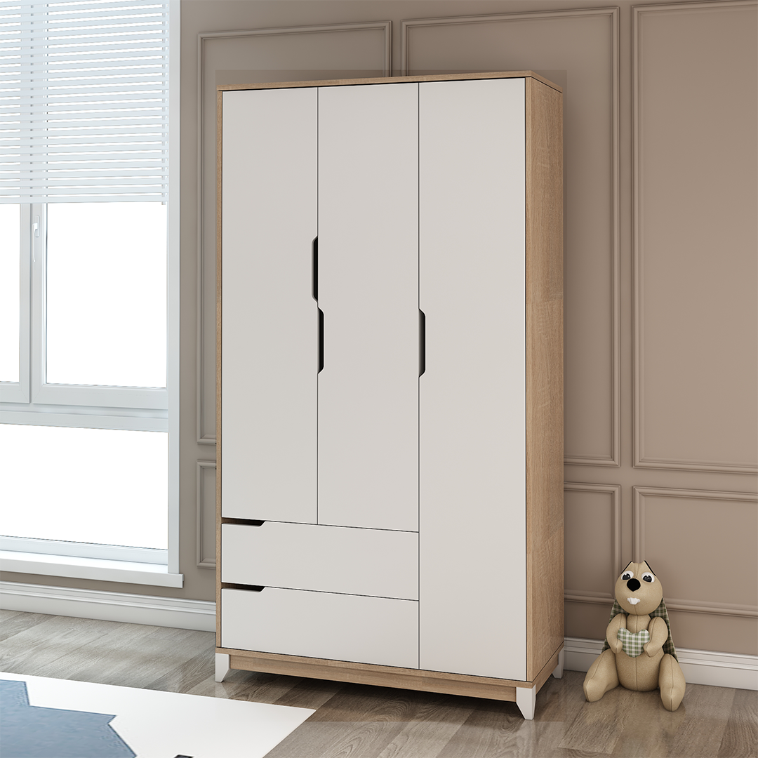 كبت سراي لملابس الأطفال – 3 أبواب ( خشبي )