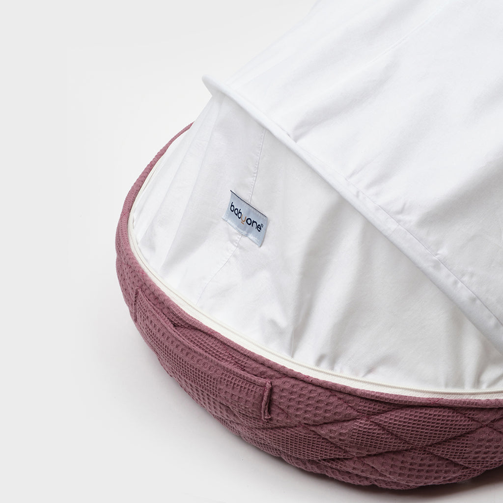 BabyOne portable baby cradle "Al-Hadn Al-Mutanal" with soft fabric and sturdy frame, designed for comfortable baby naps.