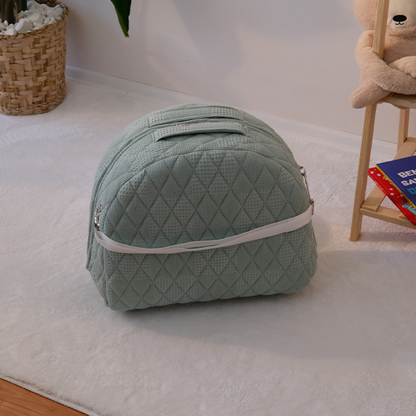 "الحضن المتنقل "المهد المحمول مع ناموسية ووسادة ارجاع